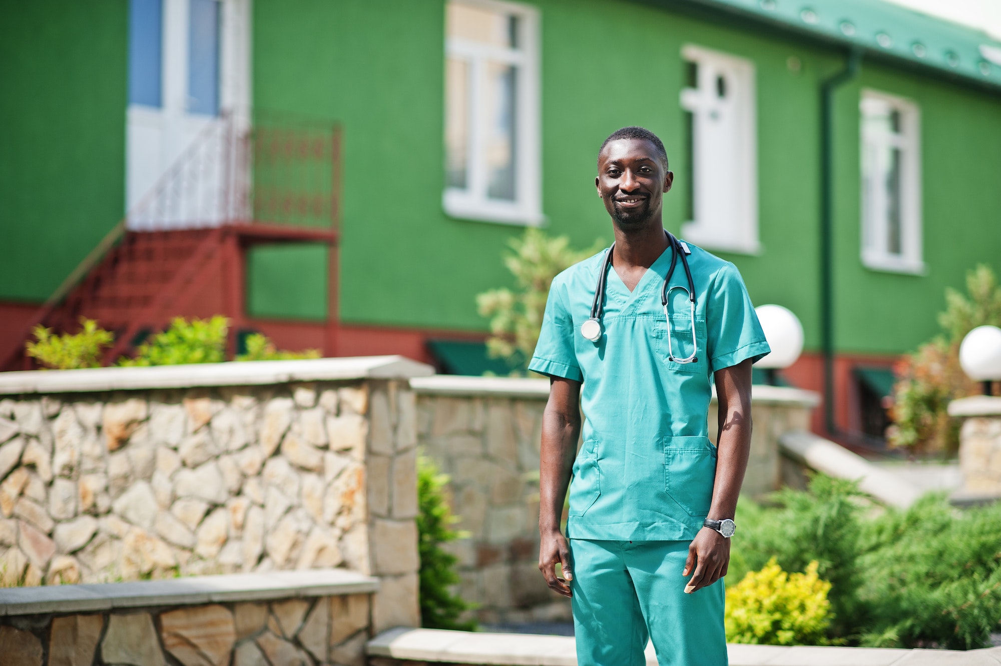 African male doctor